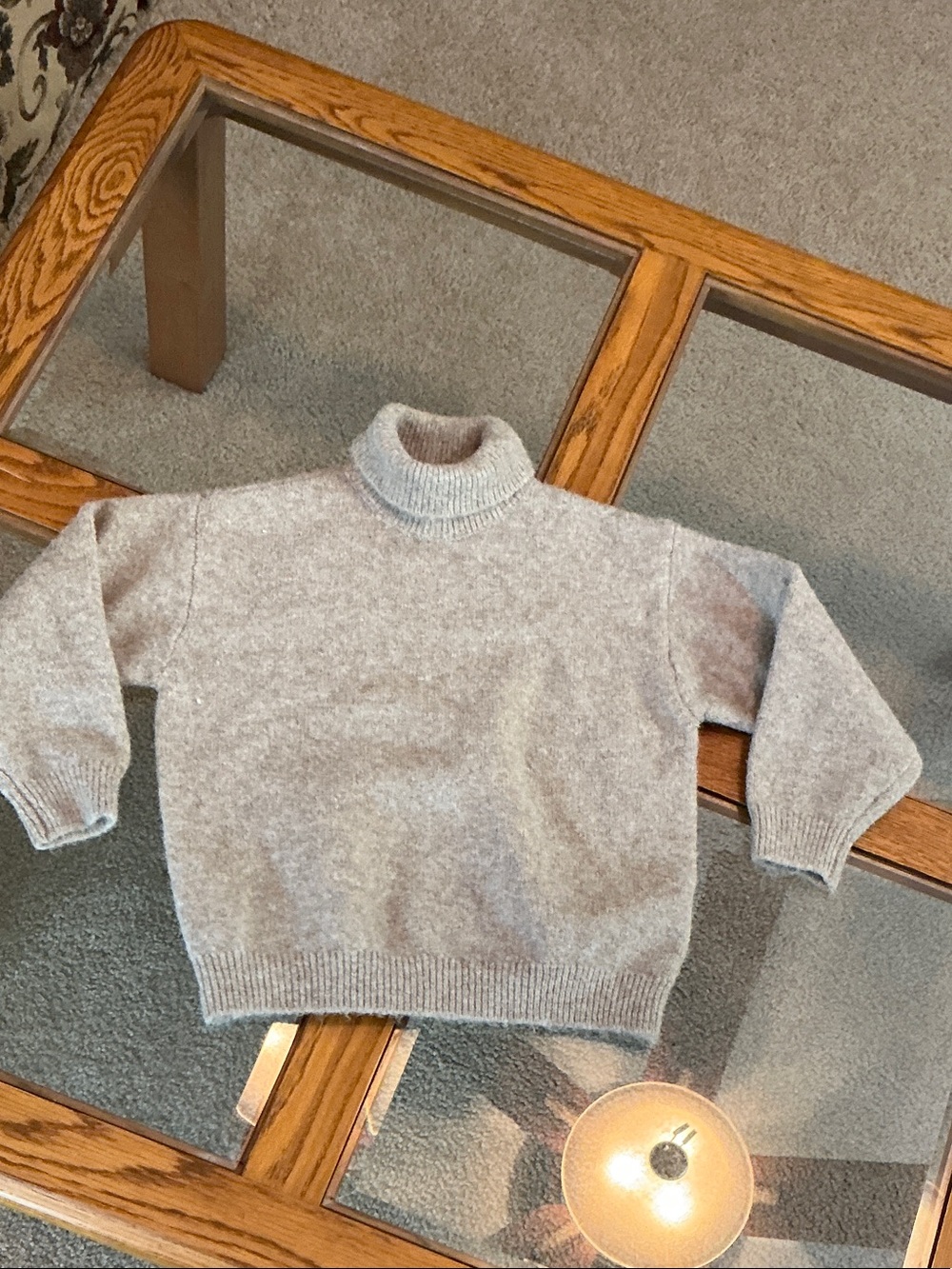 Zara Kids Long Sleeve Turtleneck Sweater - Light Tan
